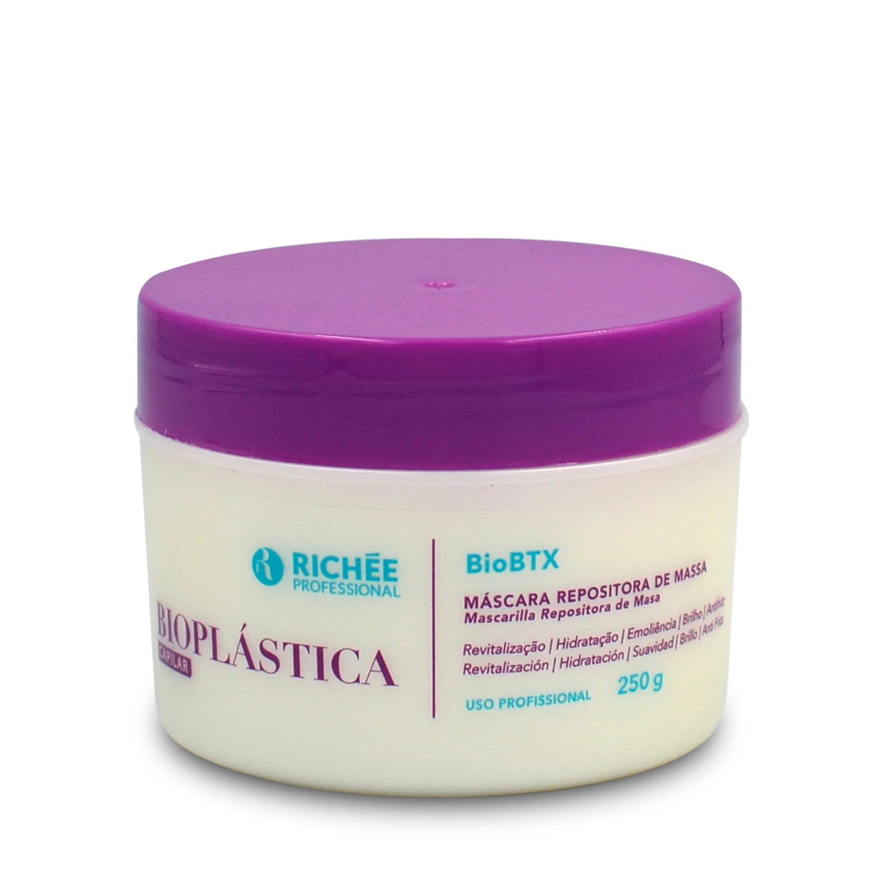 Richée Mass Replenisher Mask Bioplástica BioBTx Repositor Massa Hydration Hair Care 250g/8.81 Oz