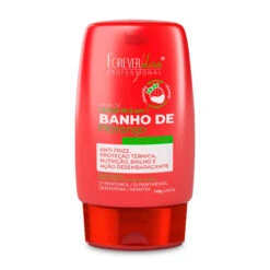 Forever Liss Leave-in 5 In 1 Varnish Bath Strawberry Banho De Morango 140g/4.93 Oz