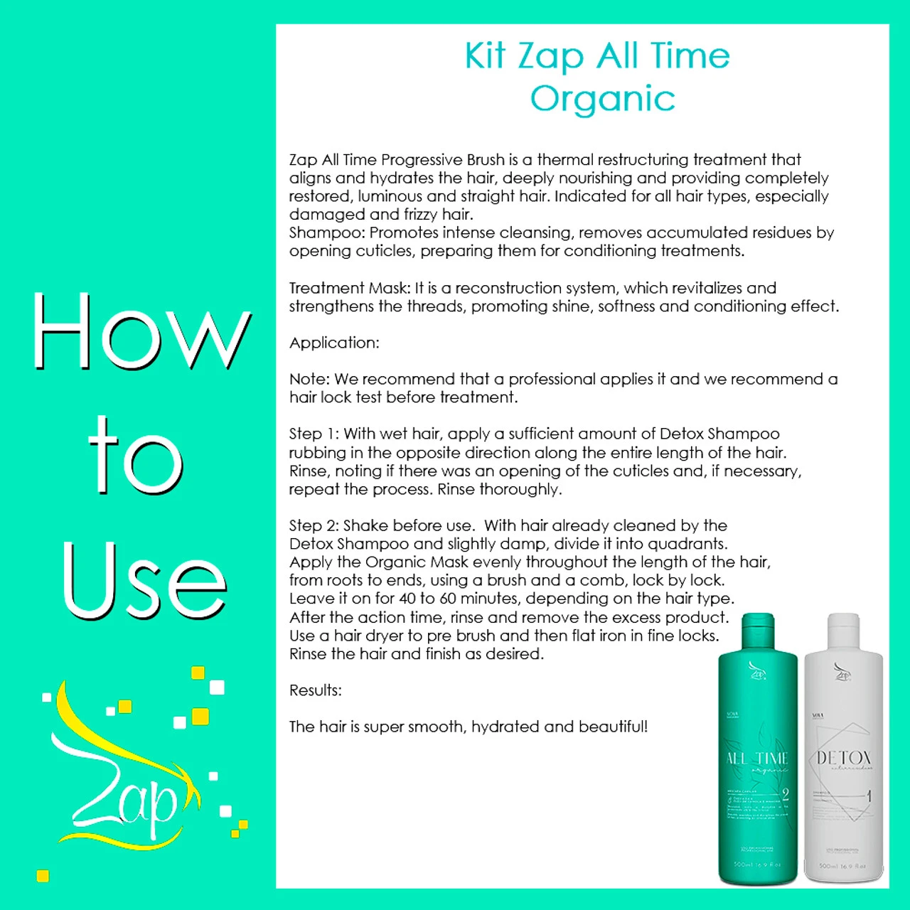 Zap Me All Time Organic Progressive Kit 2x500ml/2x16.90 Fl.oz - Image 4