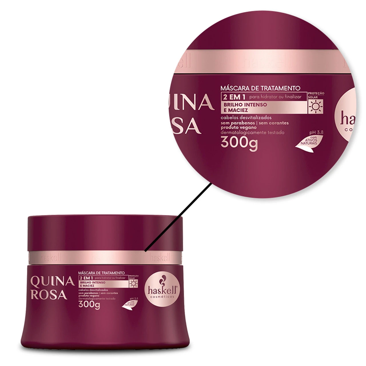 Haskell Pink Quina Rosa Moisturizing Mask 300g/10.58 Oz - Image 2