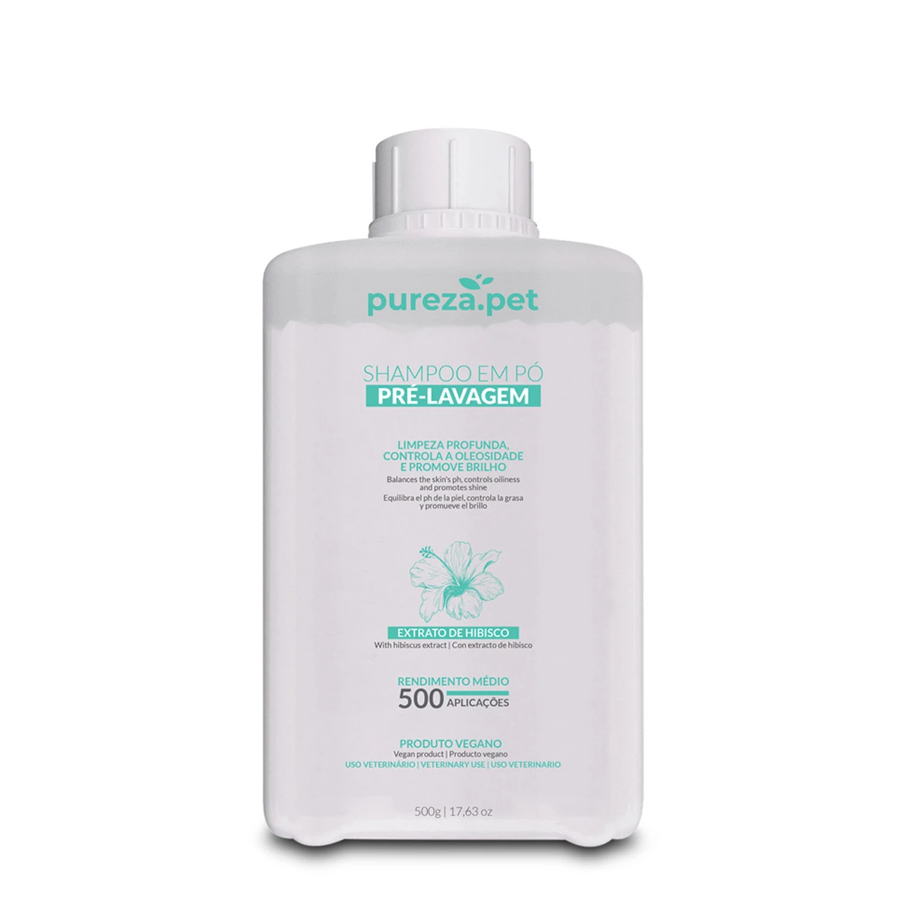 Pureza Pet Pre-shampoo Powdered Pre-shampoo Deep Cleanse Controls Oiliness 500g/17.63 Oz