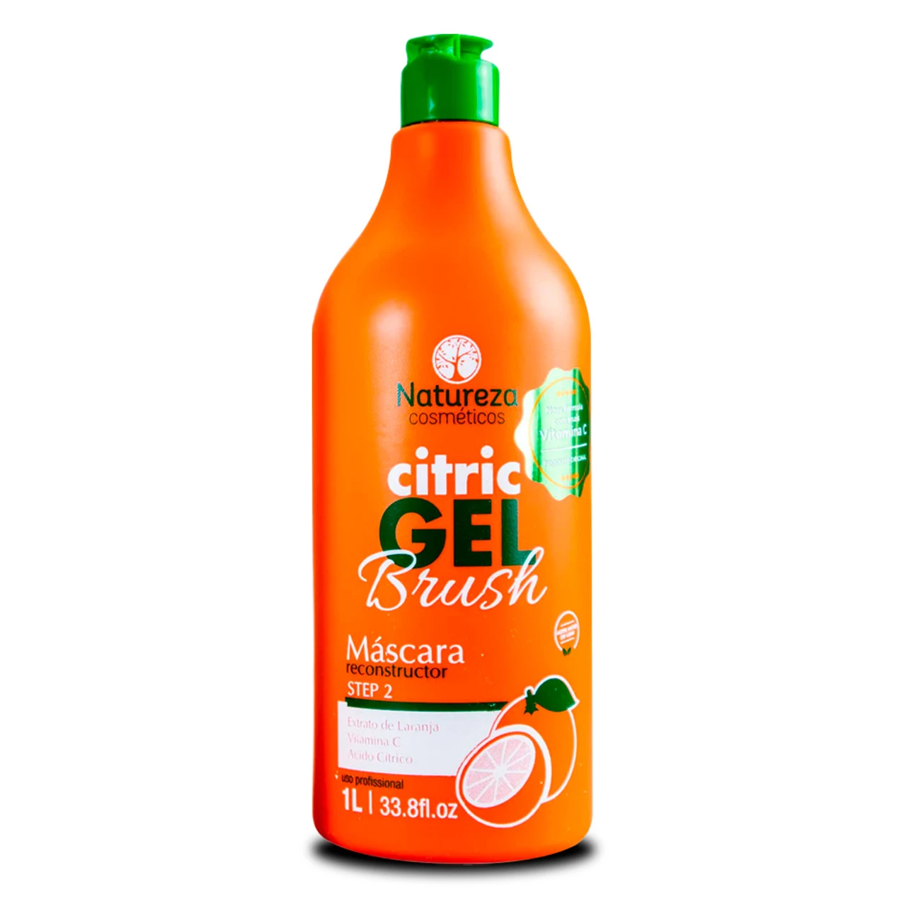 Natureza Cosmetics Citric Gel Brush Reconstructive Mask Smoothing System 1L/33.8 Fl. Oz