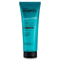 O Boticário Match Shampoo Growth Accelerator Tonic Tônico Crescimento 250ml/8.4 Fl.oz
