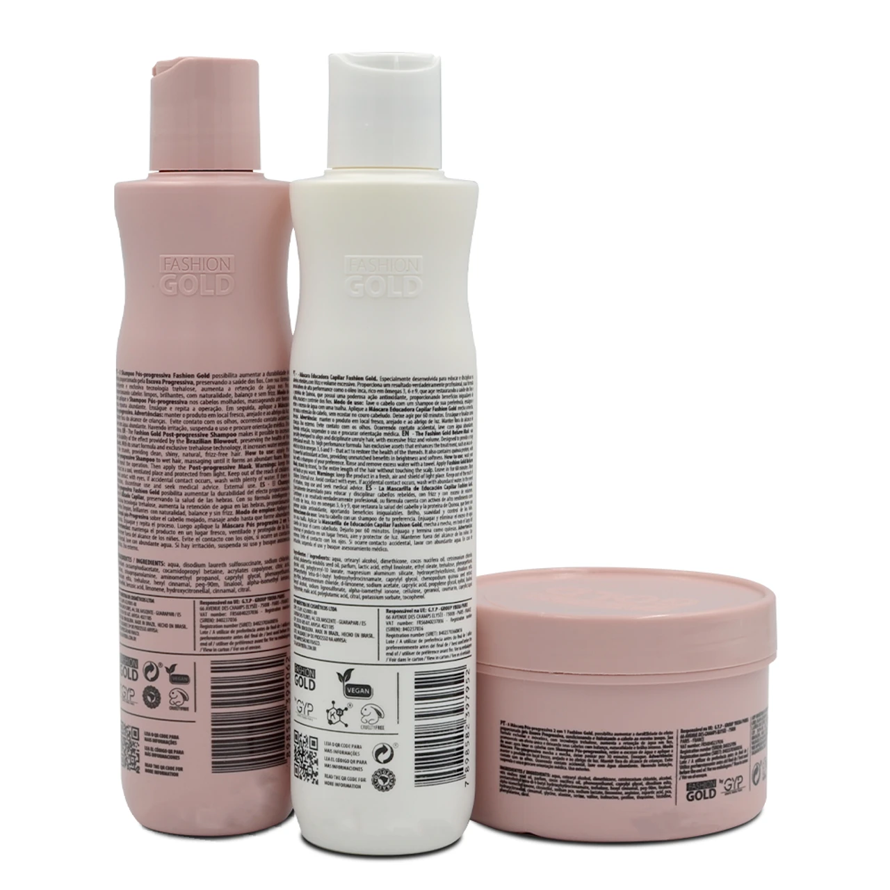 Ybera Paris Fashion Gold And Baby Maintenance Kit Sealant & Shampoo 300ml/10.1 Fl.oz + Mask 250g/8.8.oz - Image 2