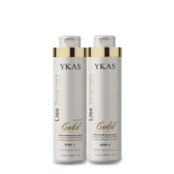 Ykas Gold Straightening System Kit Gold Liss Treatment 2x1L/2x33.8 Fl.oz