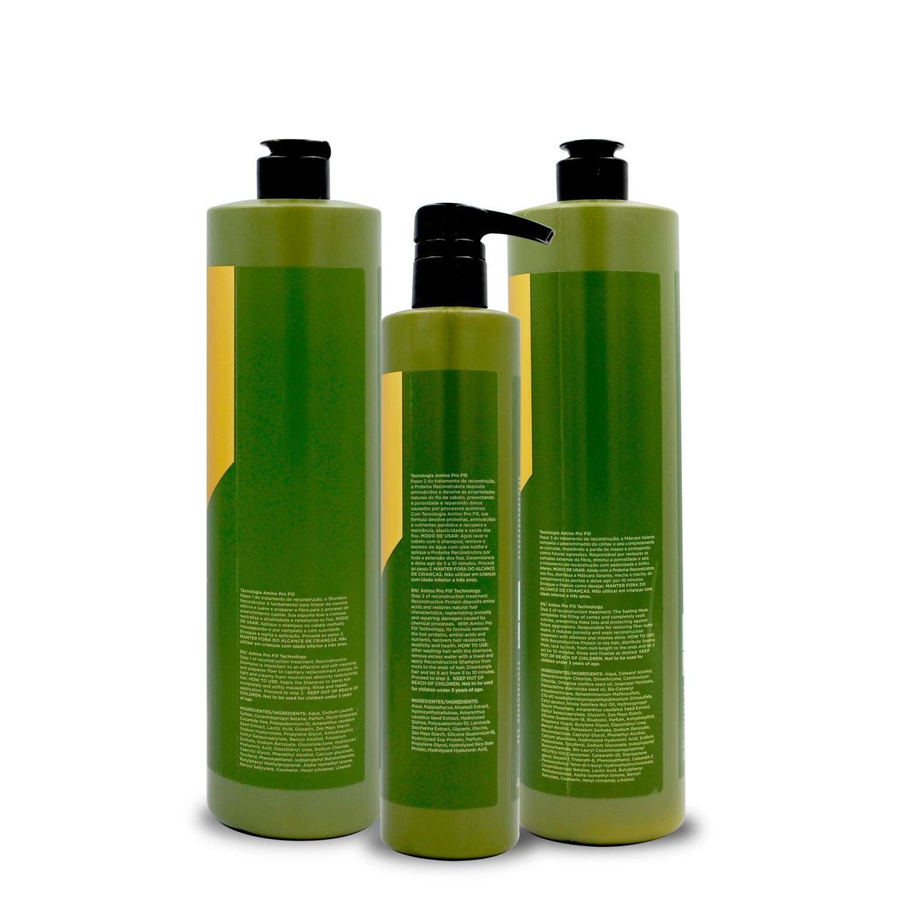 Kit Lowell Bioplastia Clinc Hair Reconstruction 3 Products Salon - Image 2