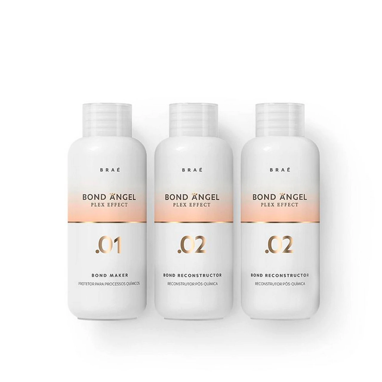 Braé Bon Angel Plex Effect Professional After Chemical Protector/Reconstructor Kit 3x100ml/3x3.38 Fl.oz - Image 2