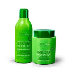 Kit Forever Liss Babosa Shampoo Hydration Restoration 300ml/10.14 Fl.oz + Mask 250g/8.8 Oz