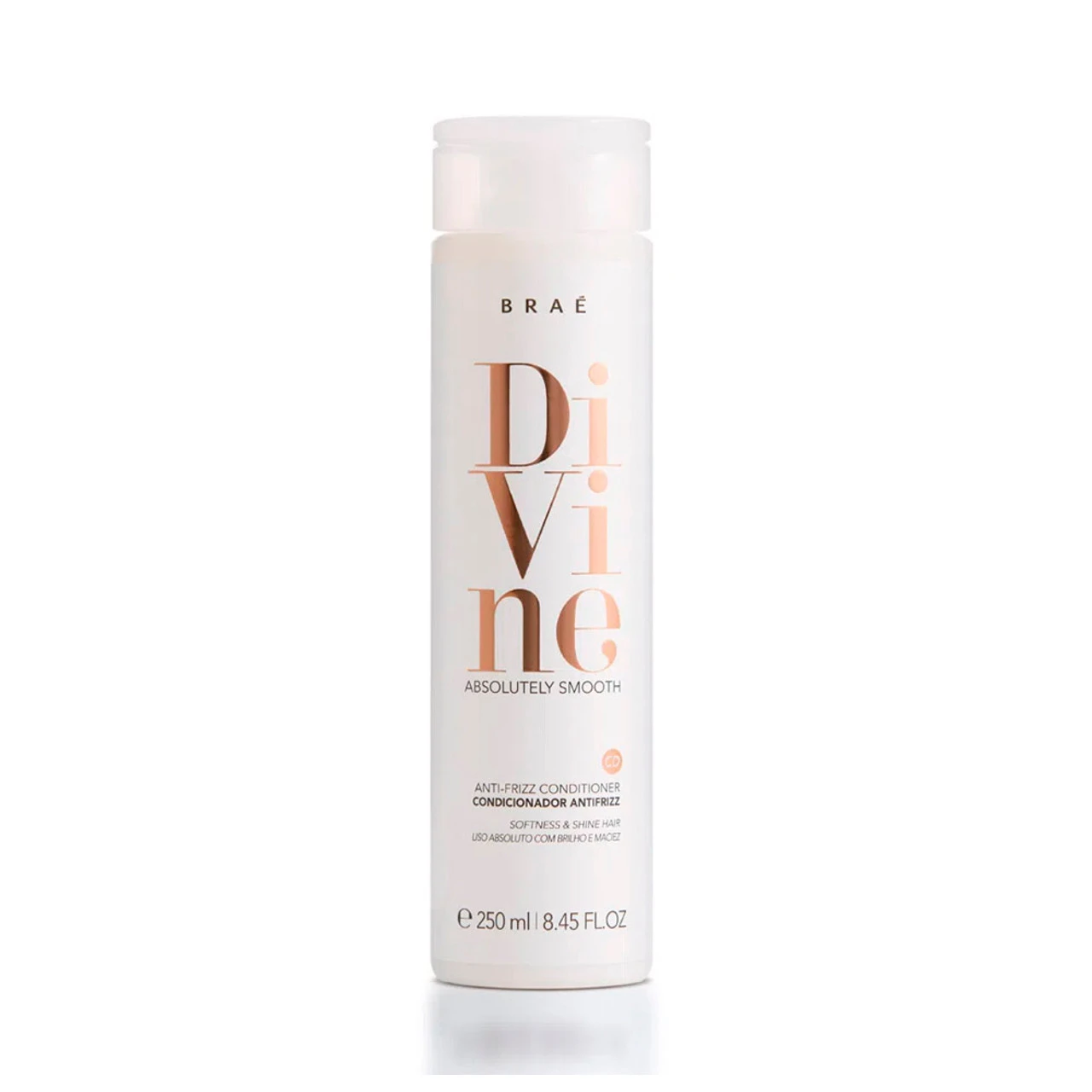 BraƩ Divine Smooth Anti-Frizz Conditioner Absoluty Smooth Blend Of Vegetable Extracts Moisturizing Nourishment Shine And Softness 250ml/8.45 Fl.oz