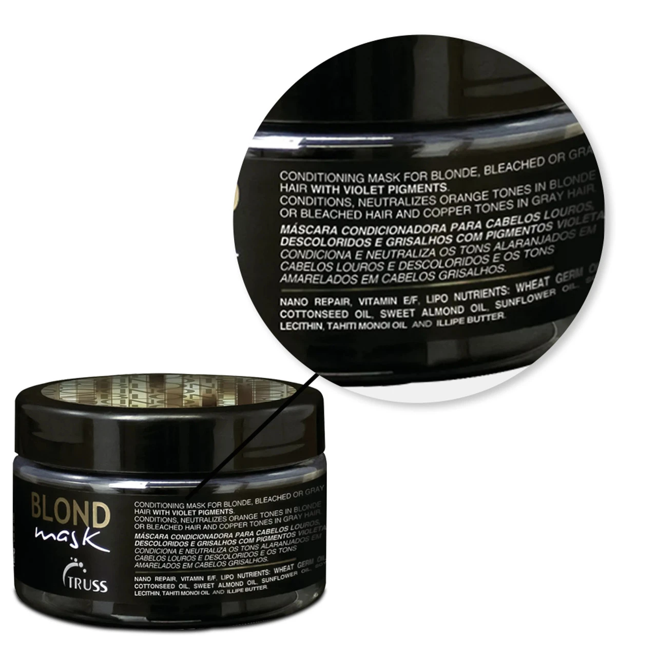 Truss Blond Vip Plus Home Care Matting Mask 180g/6.34 Oz - Image 2