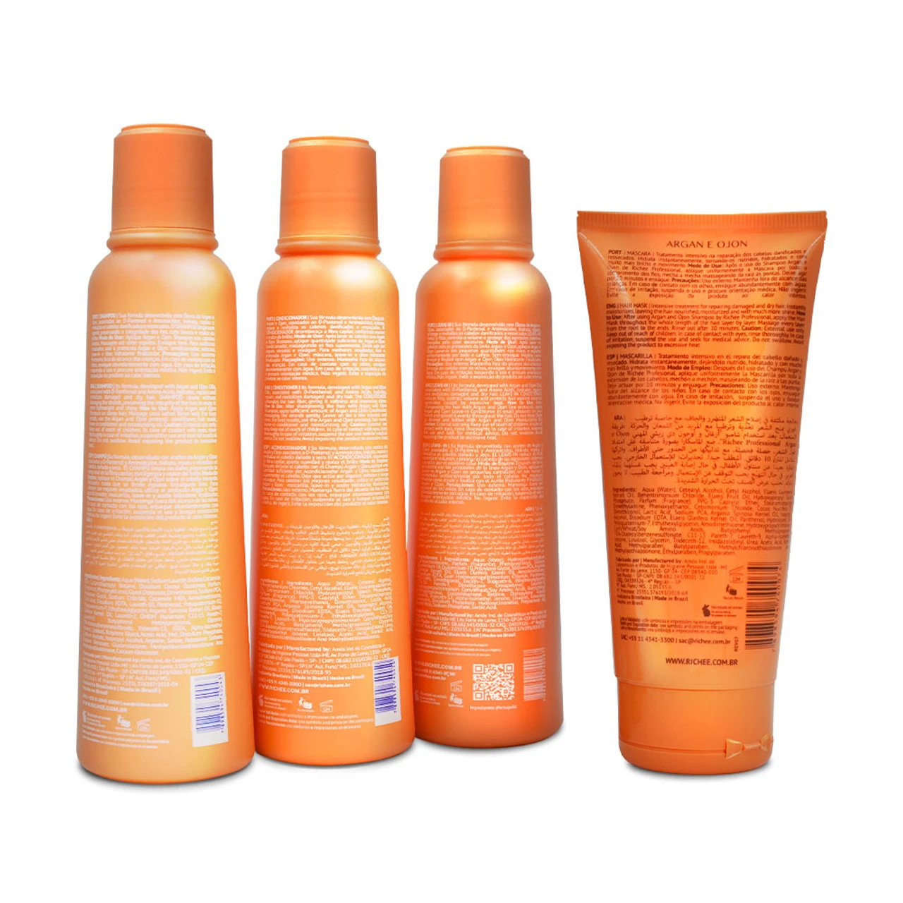 Kit Richée Argan And Ojon Home Care Complete Treatment 4 Products - Image 2