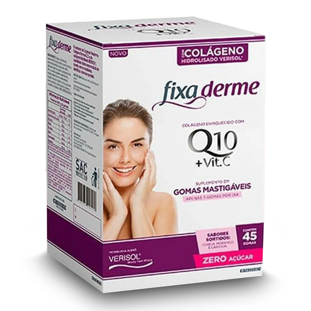 Fixa Derme Chewing Gum Q10 + Vitamin C With 15 Sachets 160g/5,64 Oz - Image 2