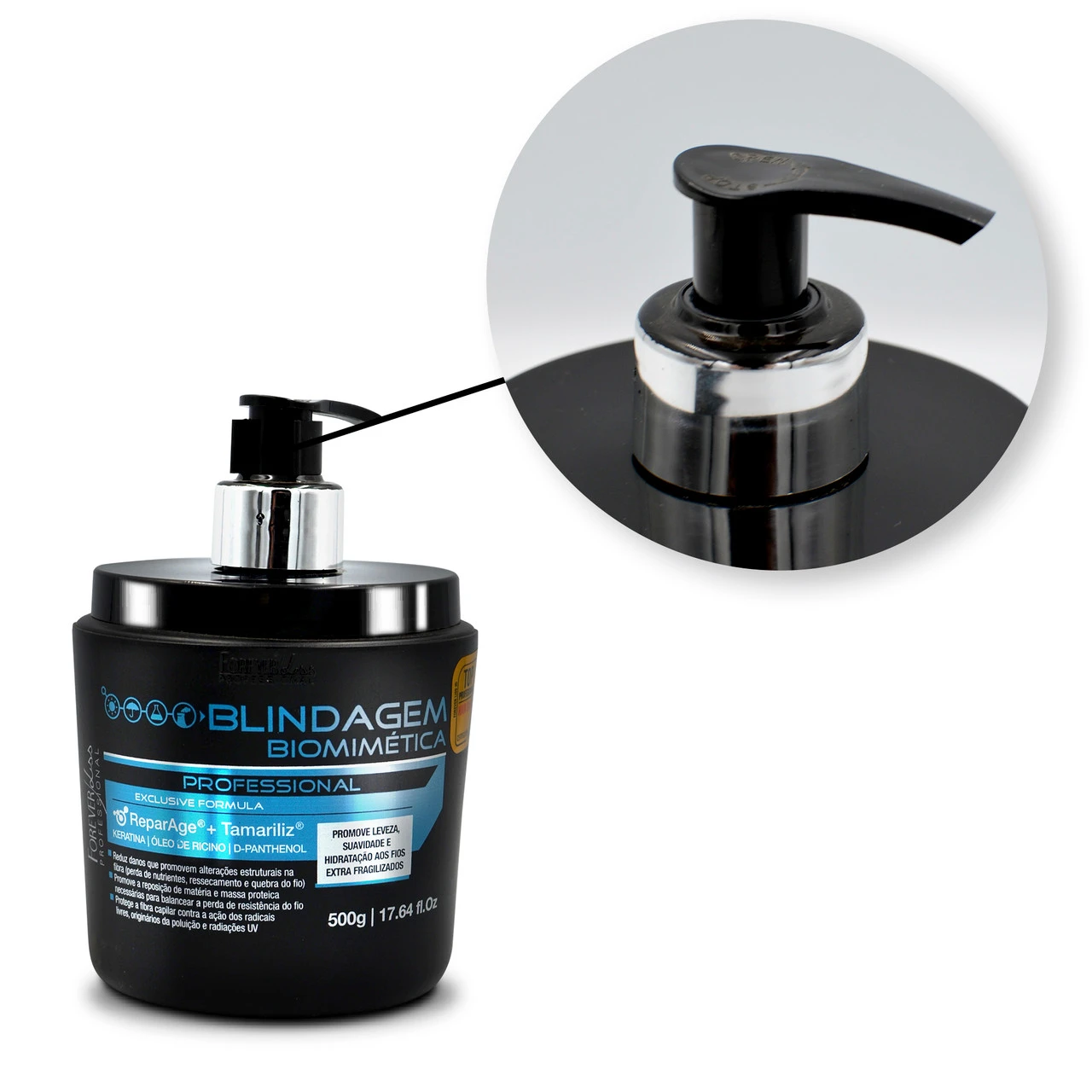 Forever Liss Mask Biomimetic Shielding Keratin Intense Hydration Hair Care 500g/17.6 Oz - Image 3