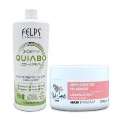 I Belli Capelli Venice Mask + Felps Okra Straighthair Thermal 1000ml/33.8 Fl.oz