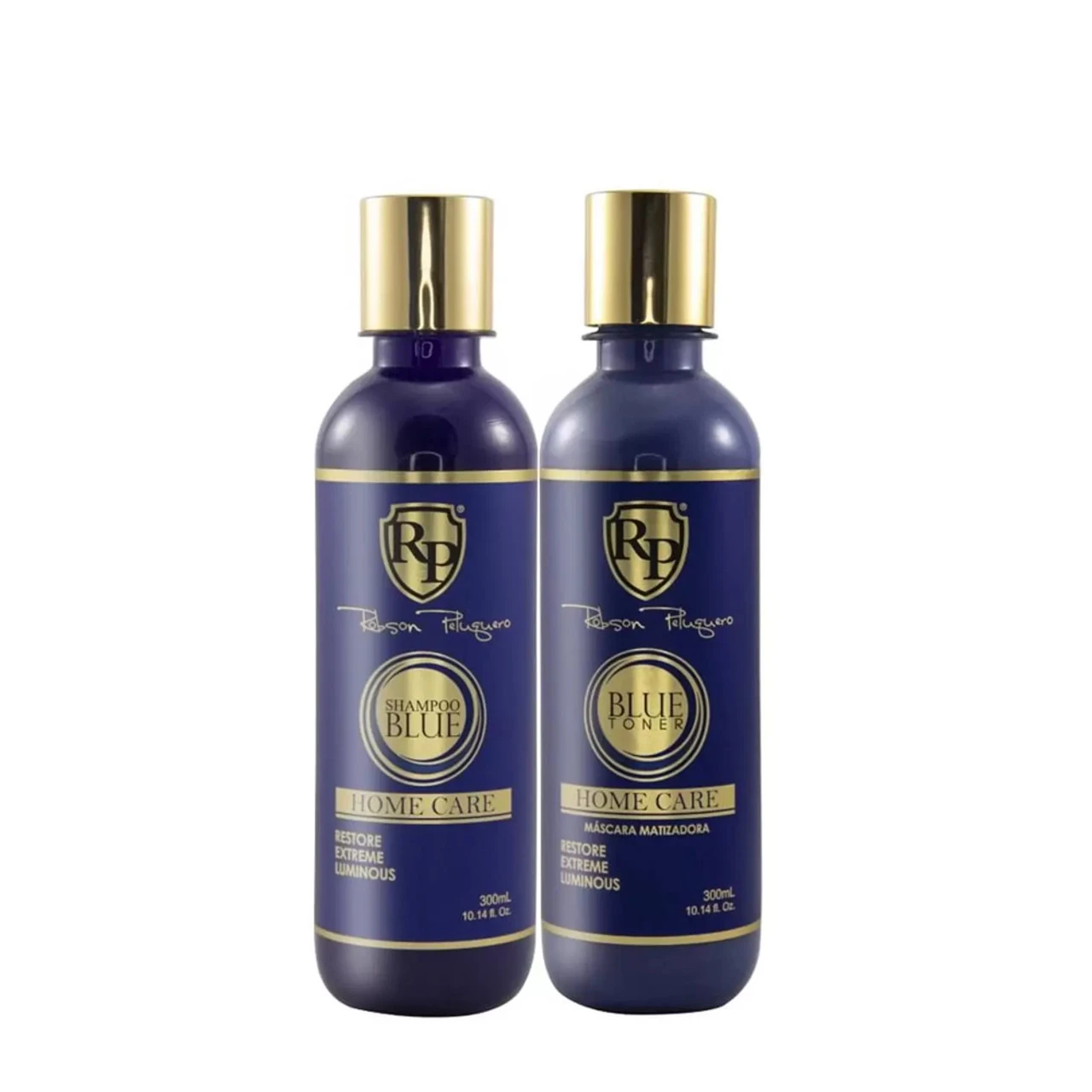 Robson Peluquero Blue Home Care Shampoo And Matizer Treatment Kit 2x300ml/2x10.14 Fl.oz