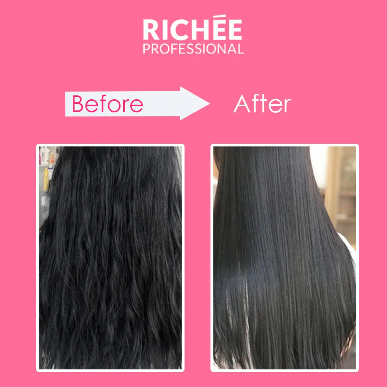 Kit Richée Shampoo Mass Replenisher NanoBtx Repair Reconstrução Repositor Massa Hair Care - Image 3