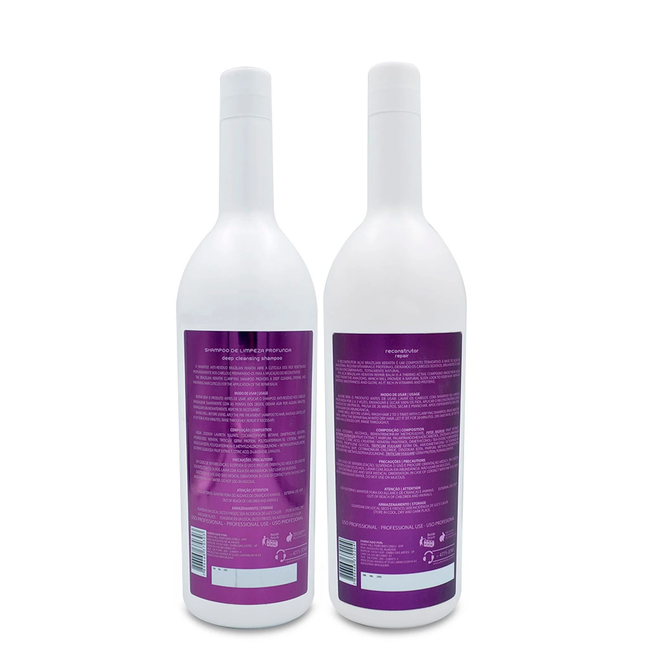 Eternity Liss Professional Progressive Brush Kit Brazilian Keratin Shampoo And Reconstructor 2x1L/2x35.27 Fl.oz - Image 4