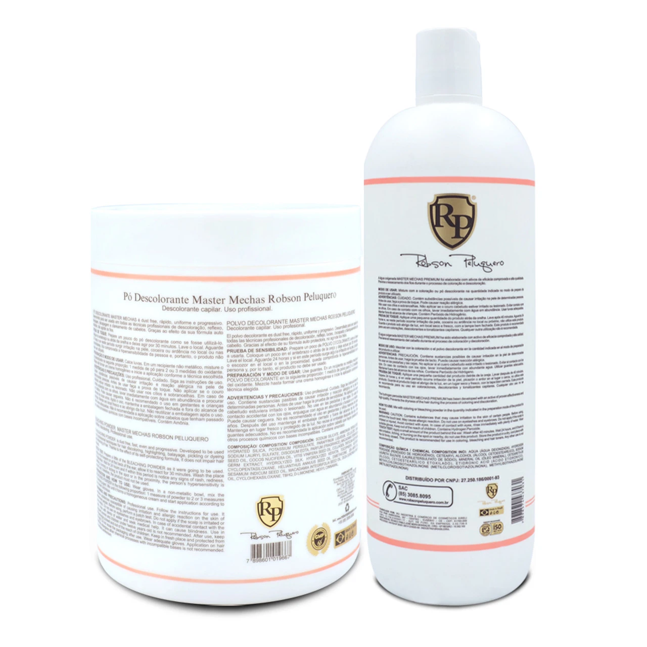 Kit Robson Peluquero Master Mechas 500g + Ox 30 Volumes Developing Emulsion 900ml - Image 2