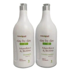 Kit Onixx Brasil Shampoo E Condicionador Day By Day Mandioca E Biotina 2x1000ml/2x33.81 Fl.oz