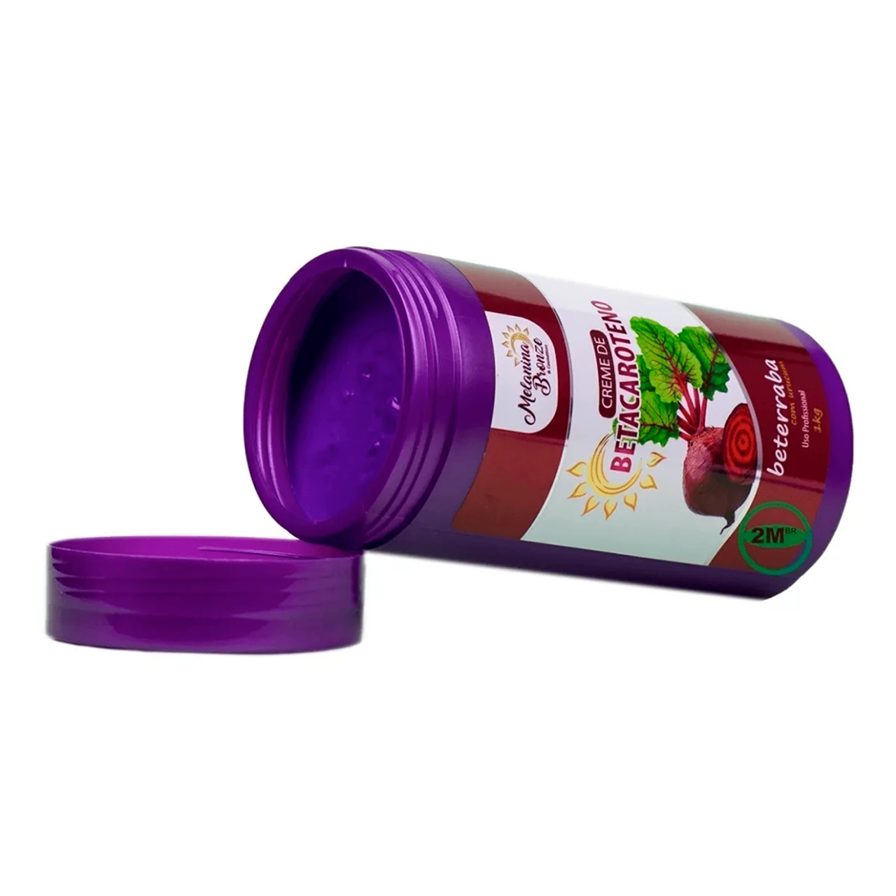 Melanina Bronze Cream Betacarotene Natural Tanning Beetroot With Urucum 1kg/35.27 Oz - Image 3