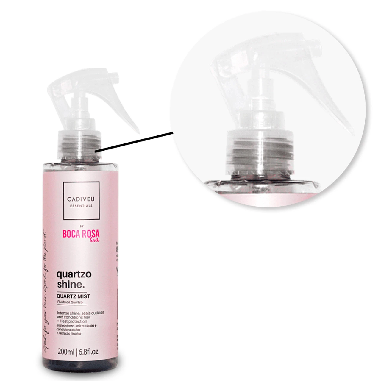 Cadiveu Boca Rosa Leave-in Fluid Conditioning Quartz Spray 215ml/7.27 Fl.oz - Image 4