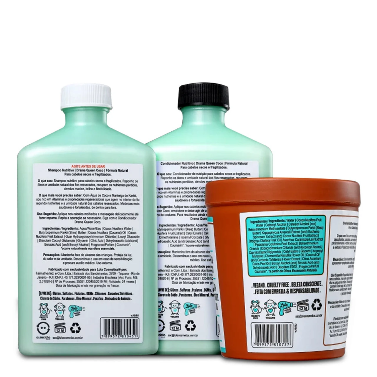 Lola Cosmects Drama Queen Kit 2x250ml/2x8.45 Fl.oz Shampoo Conditioner And Repair Cream 230g/7.77 Oz - Image 2