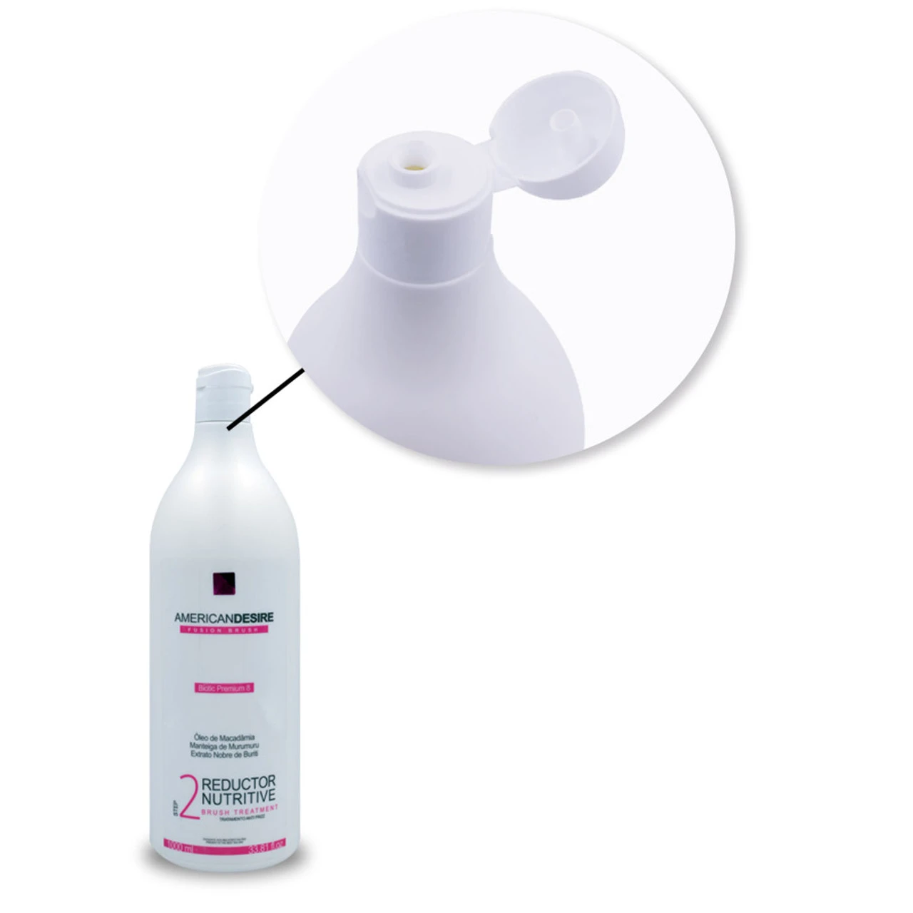 American Desire Fusion Brush Reducer Nutritive Without Formaldehyde Step 2 - 1L/33.81 Fl.oz - Image 3