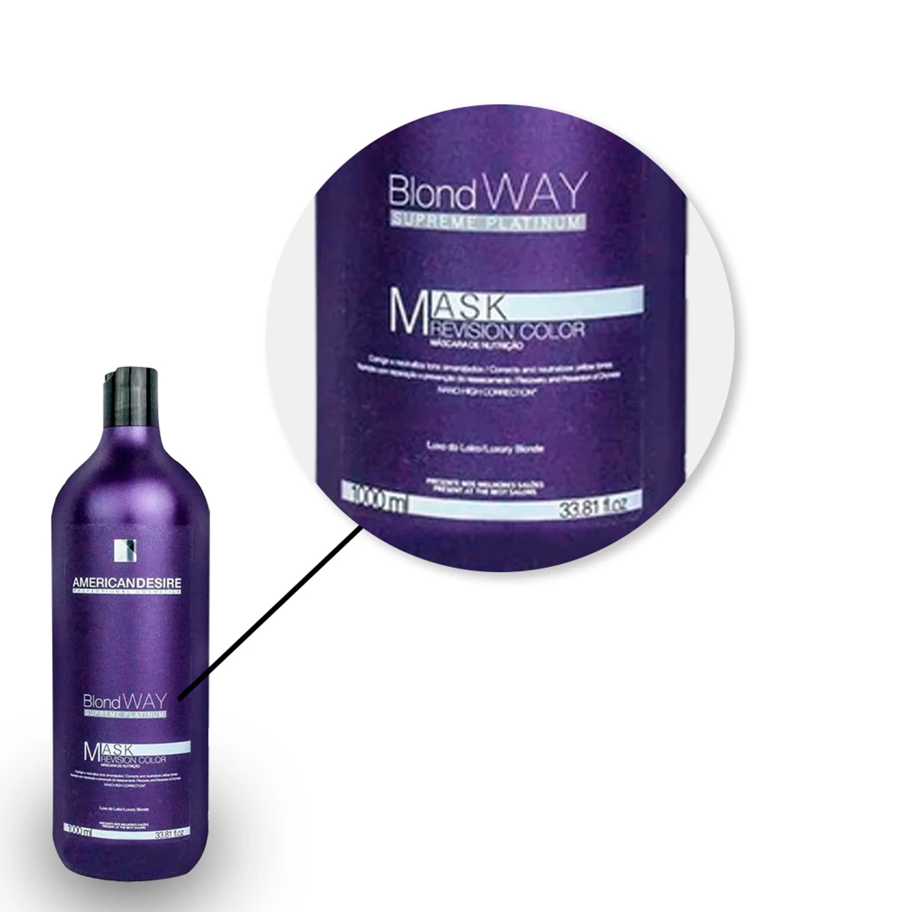 American Desire Blond Way Mascara Revision 1000ml/33.81 Fl.oz - Image 2