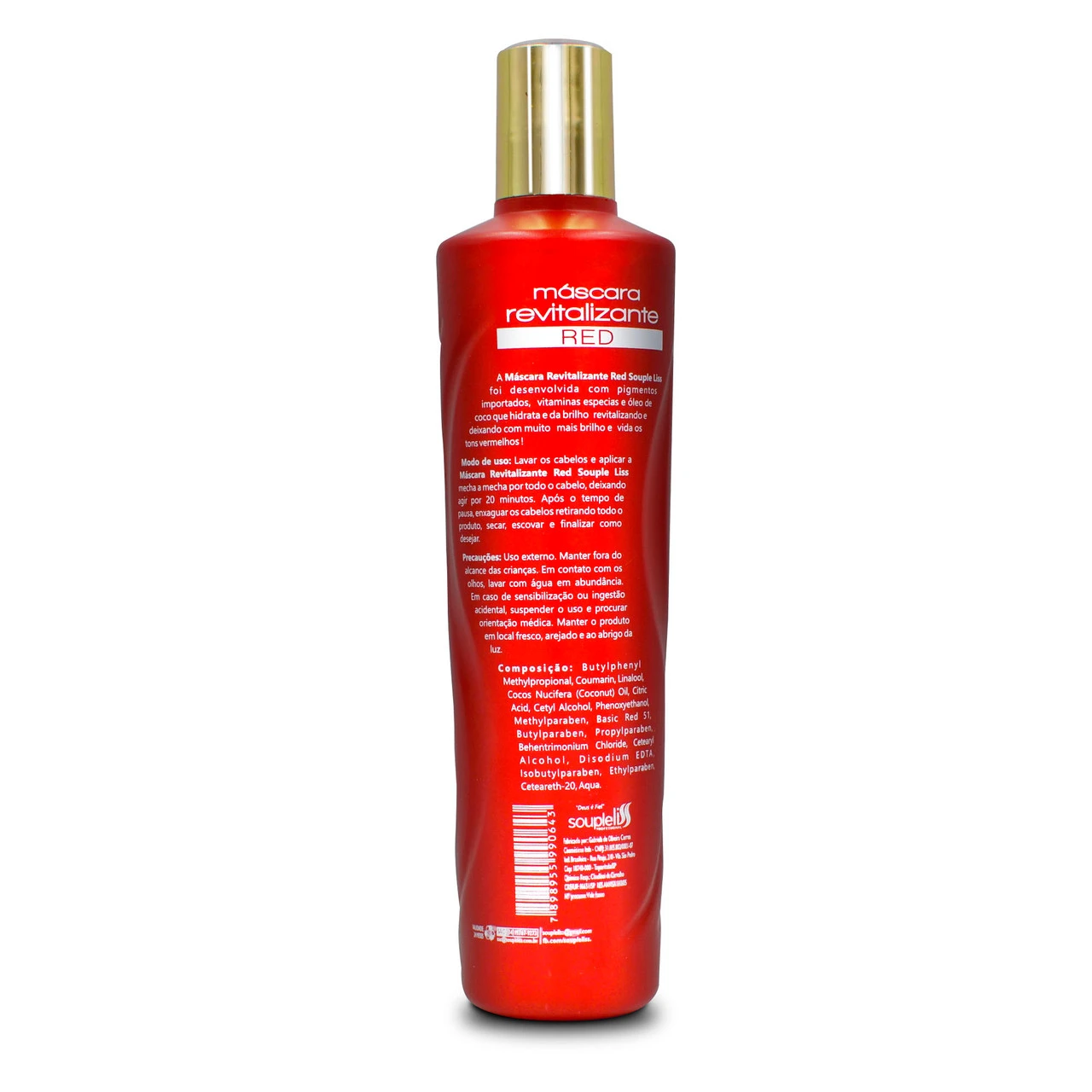 Soupleliss Red Revitalizing Mask For Red And Copper Hair 300ml/10.14 Fl.oz - Image 2