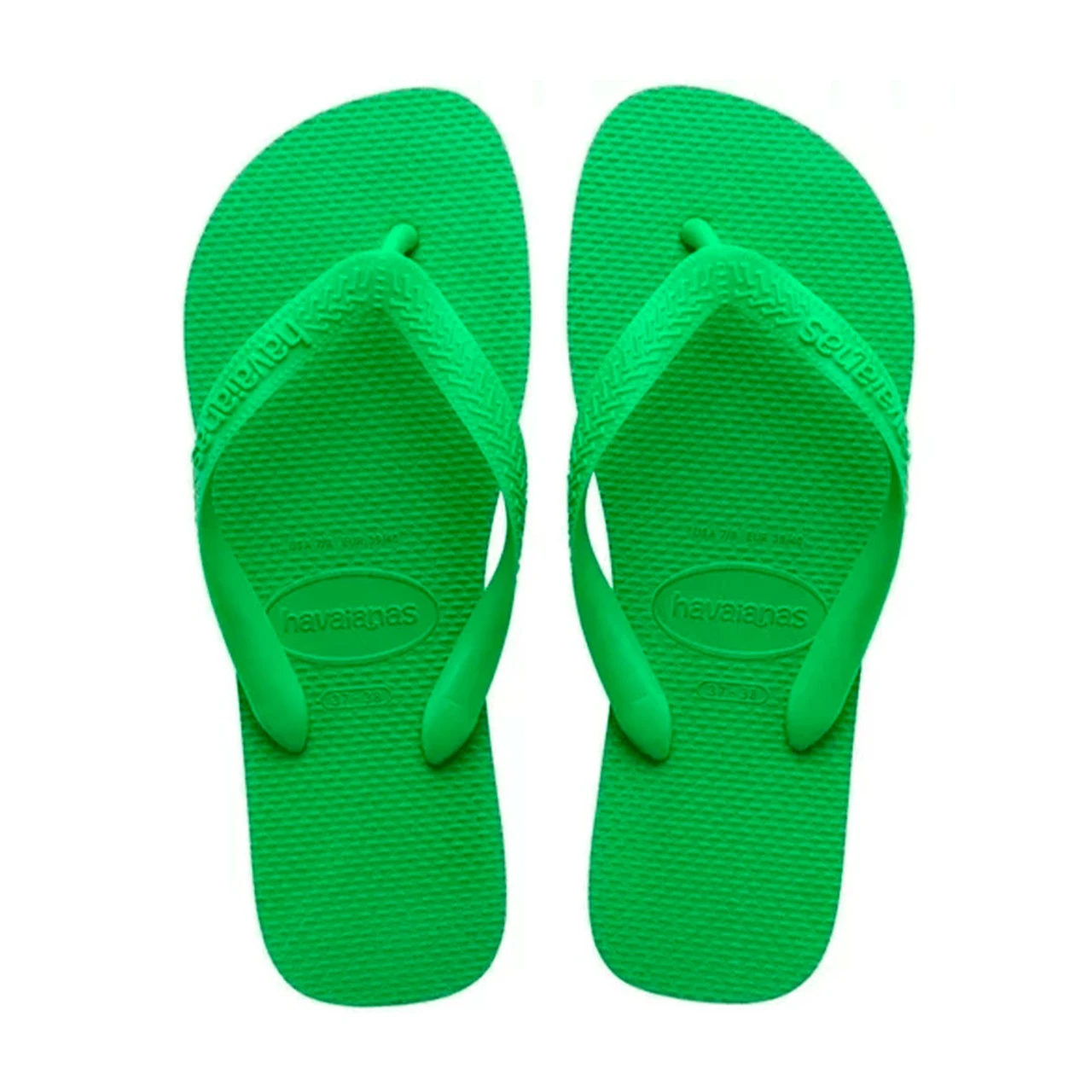 Havaianas Traditional Unisex Flip Flop Thick Strap Lime Green – Size 9/10