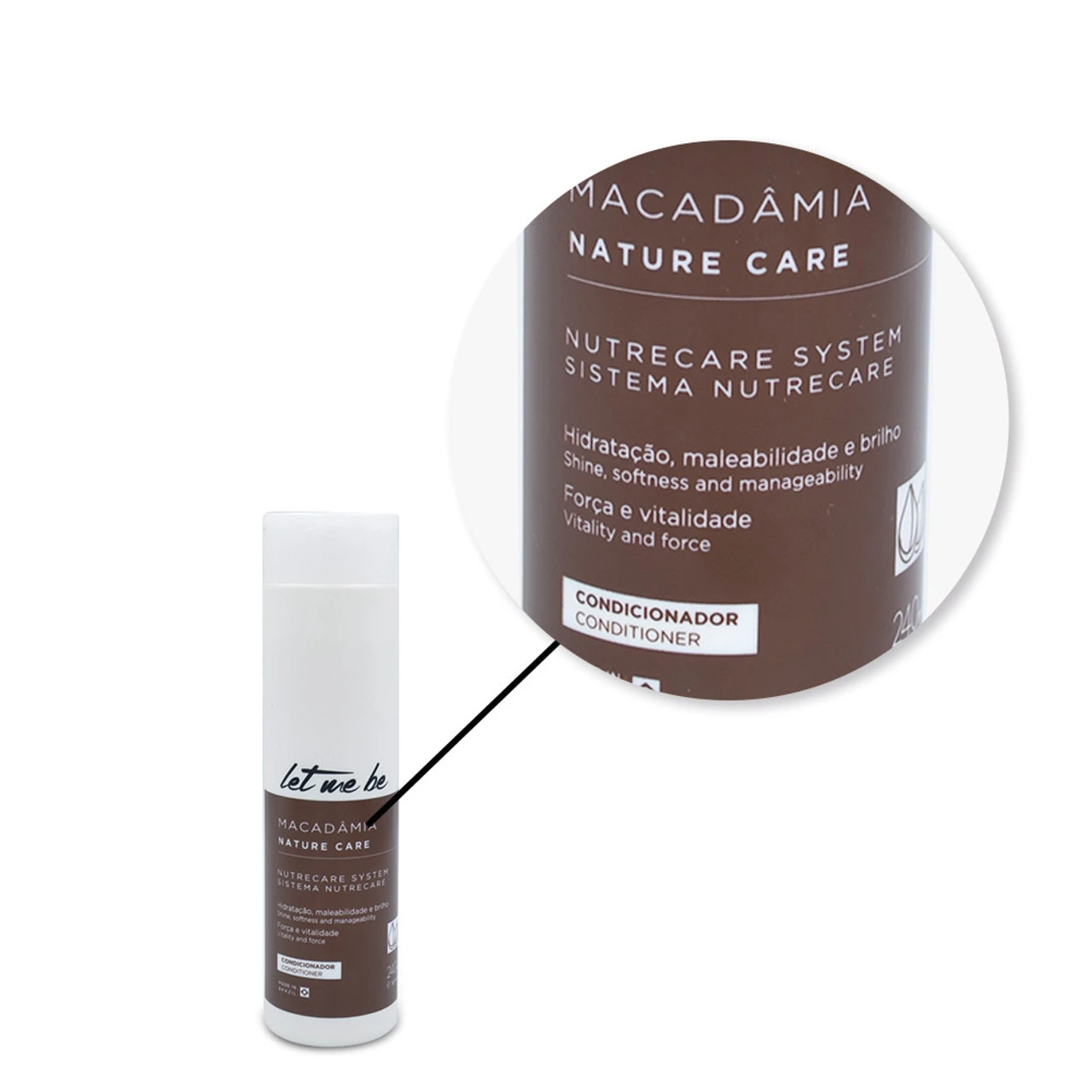 Let Me Be Conditioner Macadamia Home Care Maintenance 240ml/8.11fl.oz. - Image 4