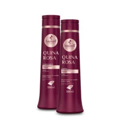 Haskell Kit Quina Rosa Intense Shine And Softness Shampoo And Conditioner 2x500ml/2x16.9 Fl.oz