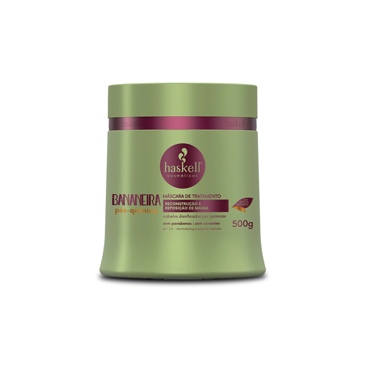 Kit Haskell Shampoo Conditioner Mask Bananeira Post Chemical Hydration Pós Química 3x500ml/3x16.9fl.oz - Image 4