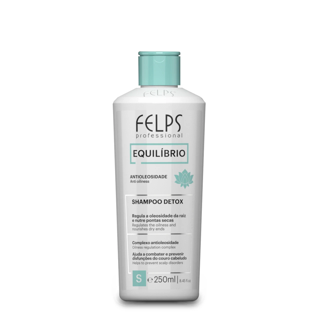 Felps Equilibrium Shampoo Detox Antioleosity Complex Antioxidant 250ml/8.45 Fl.oz