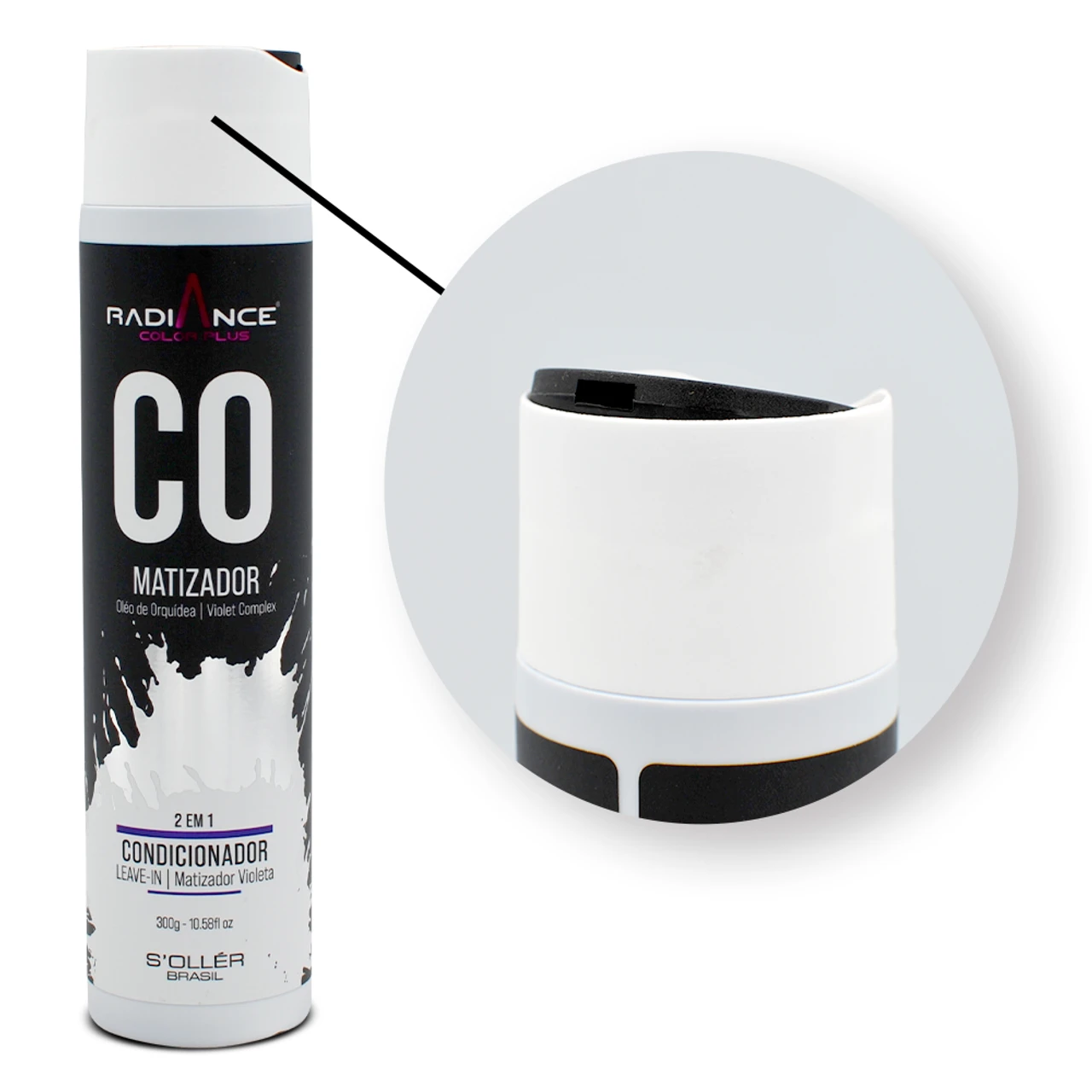 S'ollér Brasil Radiance Plus Violet Tinted Conditioner Post Discoloration 300g/10.5 Fl.oz - Image 3