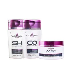S'oller Brasil Radiance Plus Maintenance Color Durability Kit Shampoo + Conditioner And Cream