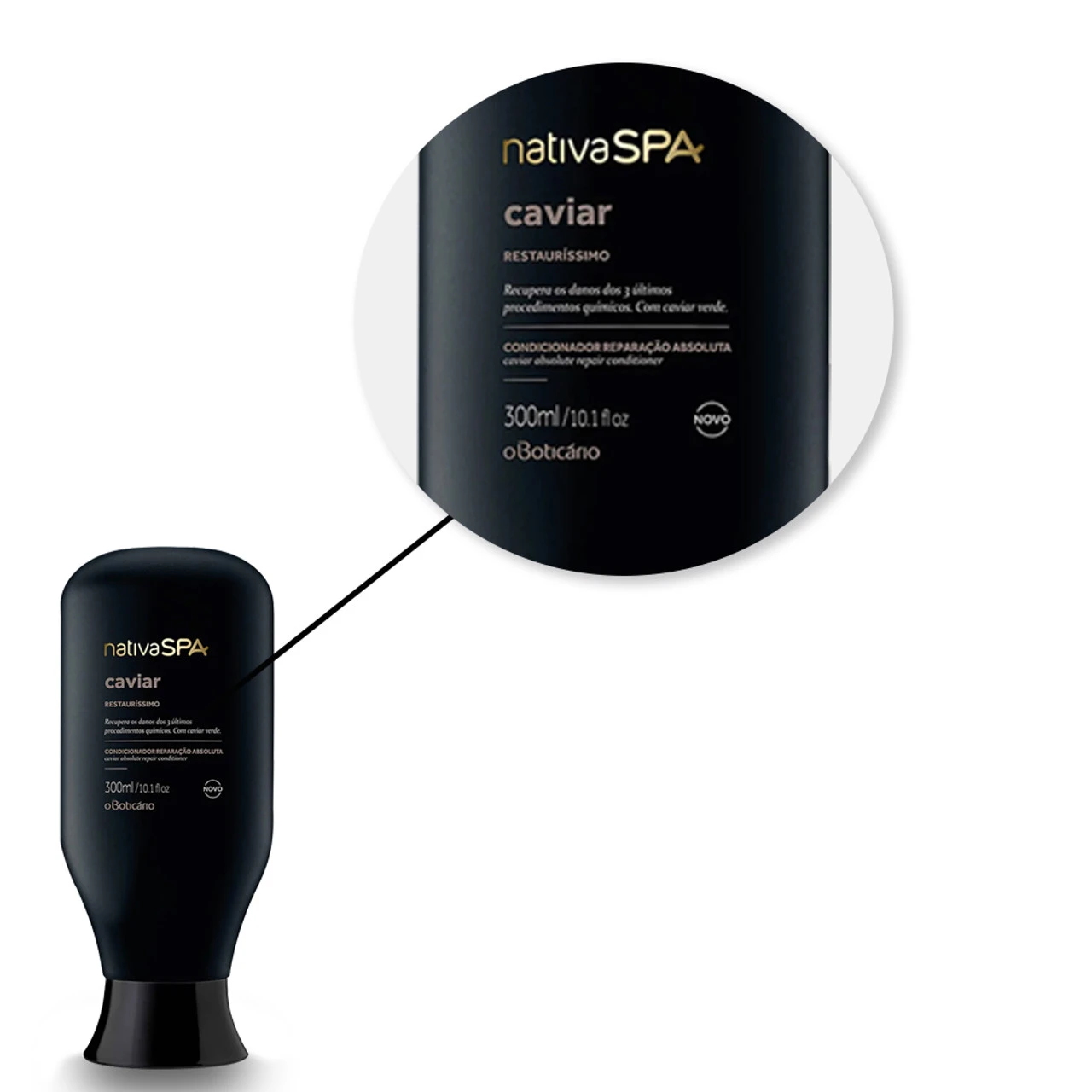 OBoticário Nativa Spa Caviar Hair Conditioner 300ml / 10.1 Fl.oz - Image 2