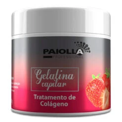 Paiolla Hair Gelatin Strawberry Syrup 500g/17.63 Oz