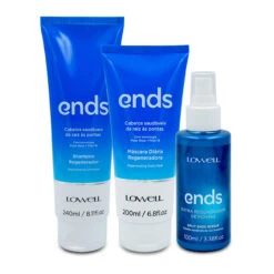 Kit Lowell Ends Regeneration Trio Shampoo Mask Leave-in Healthy Hair