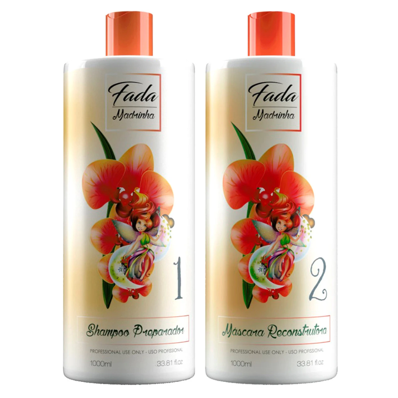 Kit Fada Madrinha Smoothing System Paiolla Shampoo And Reconstructing Mask Kit 2x1L/2x33.8 Fl. Oz