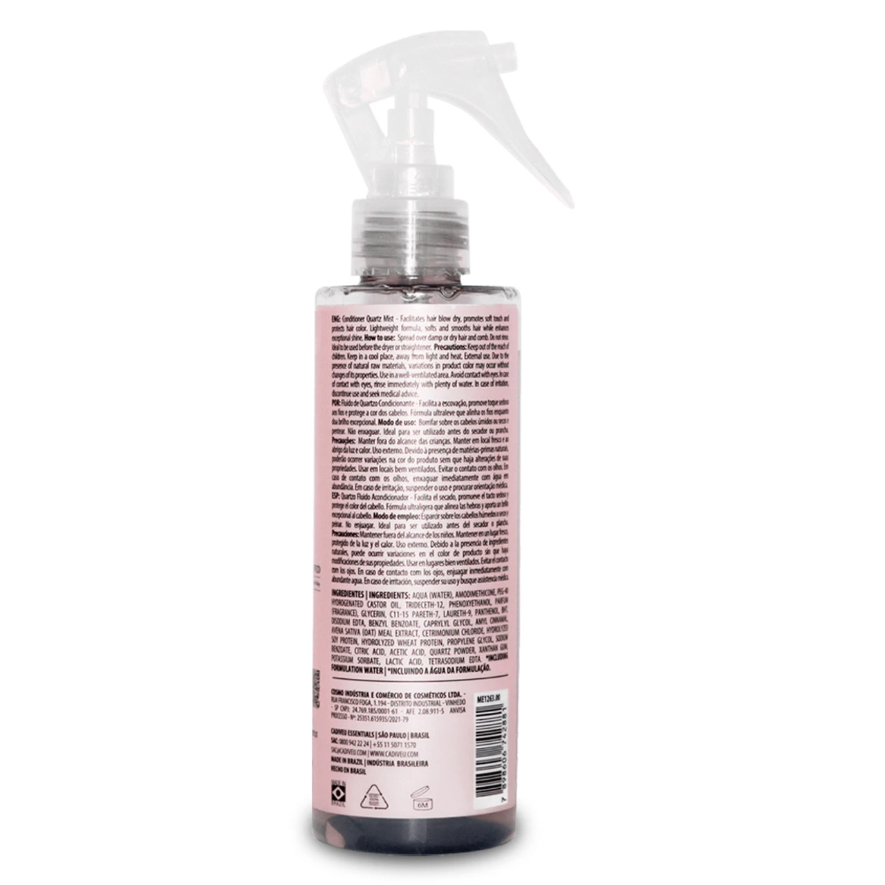 Cadiveu Boca Rosa Leave-in Fluid Conditioning Quartz Spray 215ml/7.27 Fl.oz - Image 2