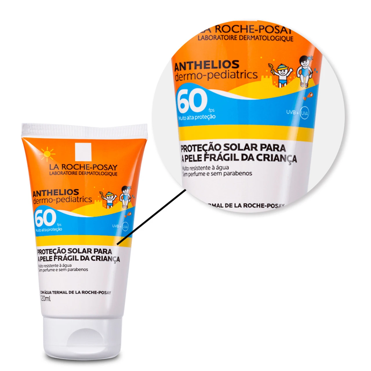 La Roche-Posay Protero Solar Infantil Anthelios Dermo Pediatrics FPS60 Children's Sunscreen 120ml/4.05 Fl.oz - Image 3