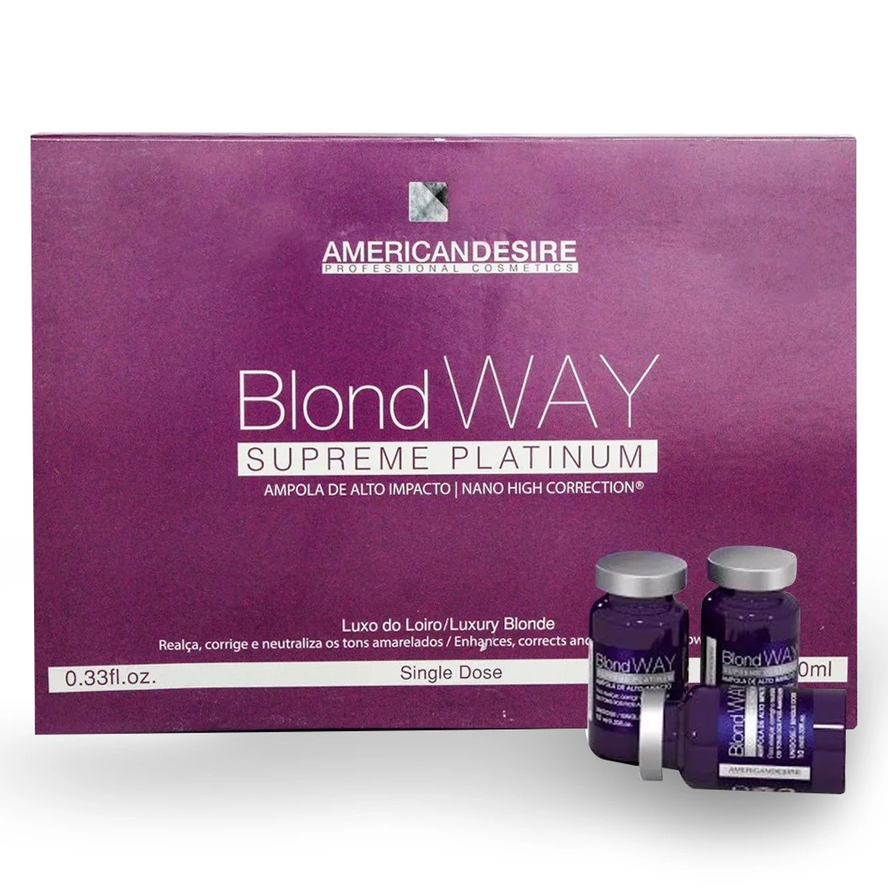 American Desire Blond Way Supreme Platinum Ampoules 12x10ml/4,05 Fl.oz
