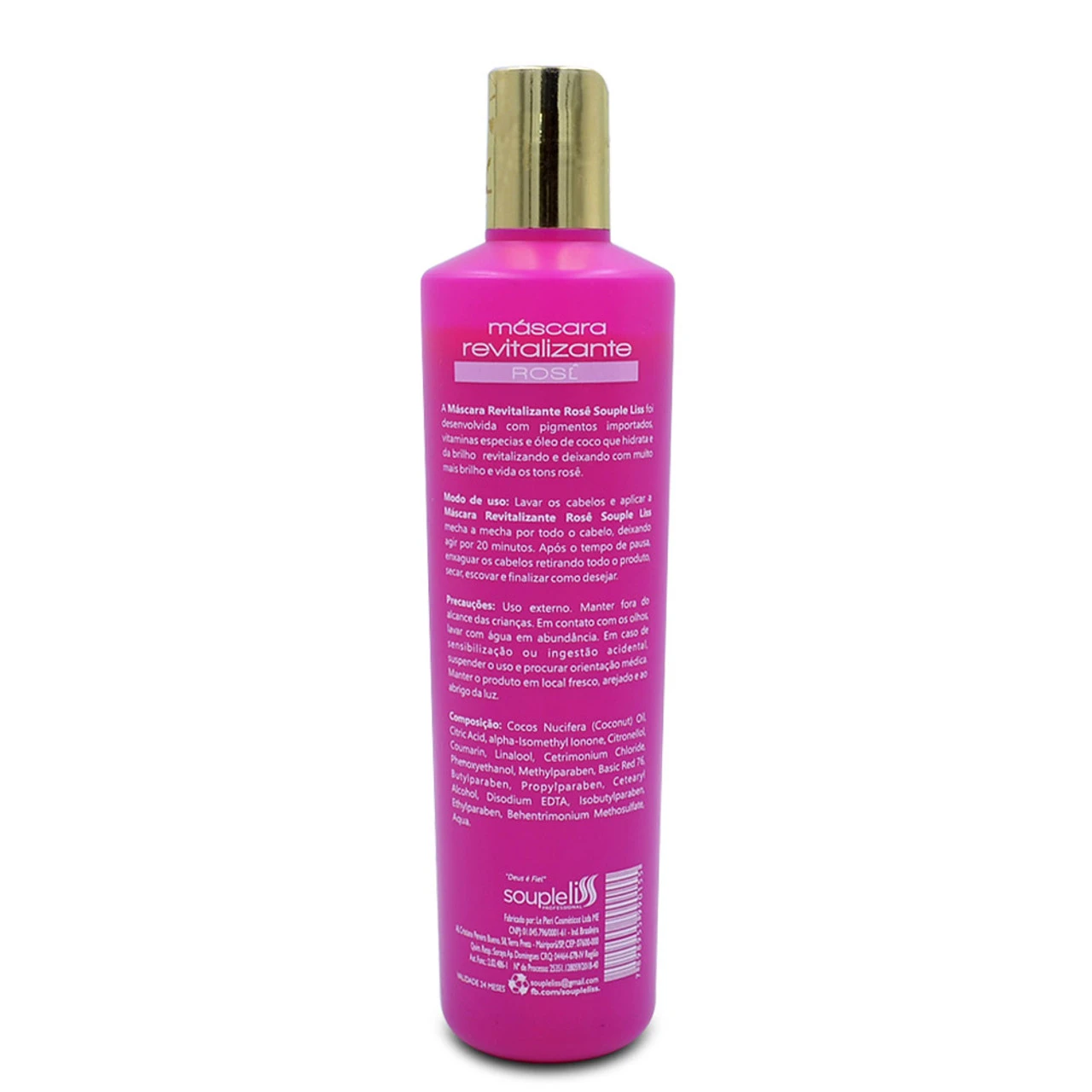 Soupleliss Revitalizing Mask Vitamin A And B Intense Rose And Illuminated Coconut Oil 300ml/10.14 Fl.oz - Image 2