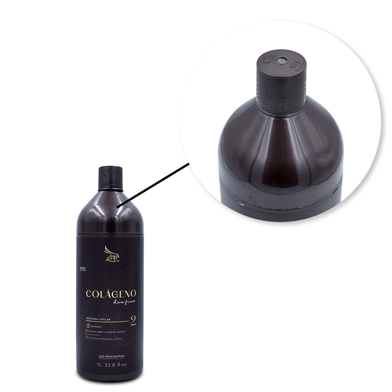 Zap Anti-residue Shampoo And Collagen Hair Mask 2x1L/33.8 Fl.oz - Image 5