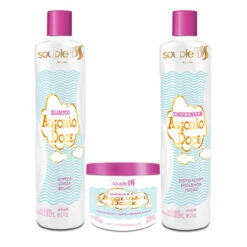 Kit SoupleLiss Algodão Doce Cotton Candy Restoration Hydration Complete 3x300ml/3x10.1fl.oz