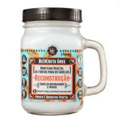 Lola Cosmetics Mask Be(M)dita Ghee Reconstruction Papaya Queratina Vegetal Hair Care 350g/12.3 Oz