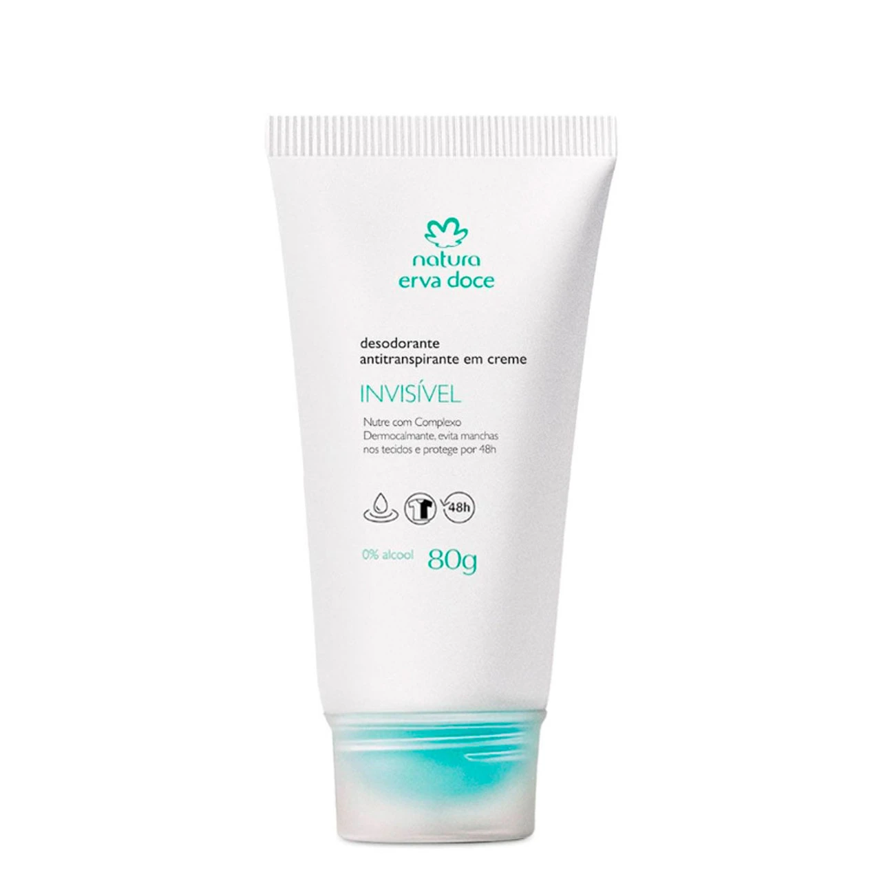 Natura Antiperspirant Deodorant Erva Doce Invisible Cream Antitranspirante 80g/2.82 Oz