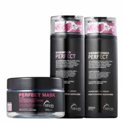 Kit Truss Shampoo Conditioner Mask Perfect Complete Hydration For All Hair Types 3 Units