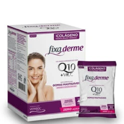 Fixa Derme Chewing Gum Q10 + Vitamin C With 15 Sachets 160g/5,64 Oz